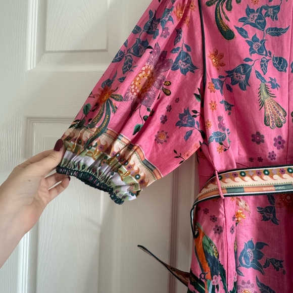 Zimmermann Ginger Mini Dress with Floral Printed Linen - Picture 7 of 8